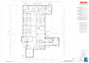 Floor plan of hospital design by our architect firm 